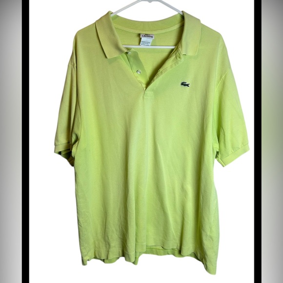 Lacoste Other - Lacoste 100% Cotton Lime Green Men’s Polo Size 8 (3XL)